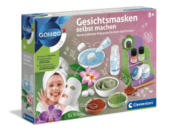 Clementoni Galileo Lab – Gesichtsmasken selbst Machen, DIY Beauty Tuchmasken, duftende Stoffe zur Entspannung fürs Gesicht, Kosmetik Set für Kinder ab 8 Jahren von Clementoni 59248 Single