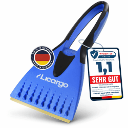 LICARGO Eiskratzer Auto mit Messingklinge | Made In Germany | Ultra-effizient & langlebig | Innovative Messingklinge | Scheibenkratzer Auto, Auto Eiskratzer Messing, Eiskratzer, Auto Kratzer Eiskratzer mit Messingklinge - verbessert
