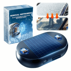 kailisi Antifreeze Electromagnetic Car Snow Removal Device, 2024 Neuestes Elektromagnetische Schneeräumung Auto Enteiser, Tragbarer Autoentfroster (Schwarz,1pcs)