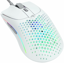 Glorious Gaming Model O 2 Wired Gaming Mouse – ultraleichte 59 g, FPS, 26.000 DPI, Motion-Sync, auf 80 Mio. Klicks ausgelegte Schalter, 6 programmierbare Tasten, beidhändig, RGB, PTFE-Füße – Weiß Model O 2 Kabel Mattweiß