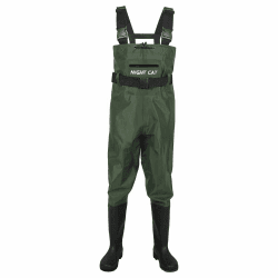 Night Cat Wathose Herren Damen Frauen Wathose mit Stiefeln wasserdichte Atmungsaktive Crosswater Waders 47 Grün