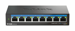 D-Link DMS-108 8-Port Multi-Gigabit Unmanaged Desktop Switch (8X 2,5G Ports, Lüfterlos, Low Profile, Kompakt, Metal Gehäuse, QoS, Plug and Play) 8 Ports| 8x 2,5G
