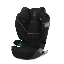 CYBEX Gold Kindersitz Solution S2 i-Fix, Für Autos mit und ohne ISOFIX, 100 - 150 cm, Ab ca. 3 bis 12 Jahre (15 - 50 kg), Moon Black Moon Black Country Collection Single