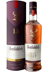 Glenfiddich 15 Jahre Single Malt Scotch Whisky Solera mit Geschenkverpackung, 70cl – ein sensationelles Whisky-Geschenk 1 x 0.7 l