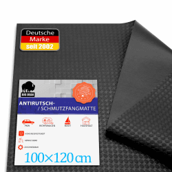 BigDean Antirutschmatte Auto 120x100cm zuschneidbar und wasserfest – rutschfeste Kofferraum Schutzmatte