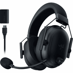 Razer BlackShark V2 HyperSpeed für PC - Kabelloses ultra leichtes E-Sport Gaming-Headset (280g, HyperClear Super-Breitband-Mik, TriForce Titanium 50-mm-Treiber, Bluetooth) Schwarz BlackShark V2 HyperSpeed Schwarz