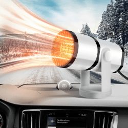 Bestcool 12V Auto Heizung, Tragbare Auto Heizlüfter 2 in 1 Heizung Kühler Lüfter 150W Schnelle Heizung Auto Fenster Defroster 360° Drehbarer Windschutzscheiben-Defogger mit Zigarettenanzünder-Stecker
