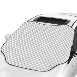 Favoto Windschutzscheibenabdeckung Frostschutz Auto Magnetische Faltbare Autoscheibenabdeckung Eisschutz Frontscheibenabdeckung UV-Schutz für Staub Schnee (147x116cm)