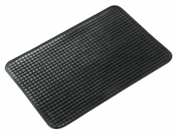 WALSER zuschneidbare Antirutschmatte 50x33 cm, vielfältig einsetzbare Gummimatte für Auto/Garage/Haushalt, rutschfeste Gummi Fussmatte Auto, Gummimatte Außenbereich, Antirutschmatte Auto schwarz