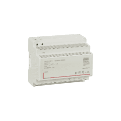 BTICINO, Reiheneinbau-Netzgerät, 2-Draht für Audio- und Video-Türsprechanlagen, integr. Videoadapter, für Verteilereinbau, Profilschiene 35mm, Eingang 230 VAC/50 Hz, 3 BUS-Anschlüsse, 6 TE DIN, 346050 Single