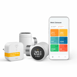 tado° Smartes Heizkörperthermostat X – Starter Kit mit Bridge X, Heizungssteuerung per App und Smart Speaker (Alexa, Siri, Google Assistant), Energie sparen, DIY Installation, nicht kompatibel mit V3+ Starter Kit X Starter Kit: 2x Heizkörper Thermostat