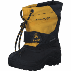 Kamik Snowfox 3 Kinder Schneestiefel - wasserdichte Winterstiefel Warm Gefüttert - Jungen und Mädchen Stiefel - Perfekt für den Kinderfuß 25 EU Gelb
