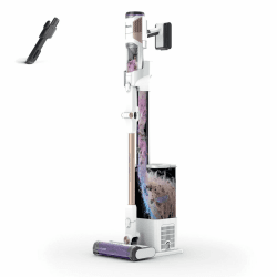 Shark Detect Clean & Empty Akku-Staubsauger, kraftvolle Saugkraft mit DirtDetect-Technologie, selbstleerender 2-l-Basisstation, 60 Min. Laufzeit, Anti Hair Wrap, Staub-Fugendüse, Weiß IW3612EU Detect Clean & Auto Empty