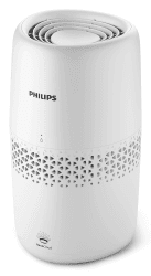Philips Luftbefeuchtung 2000er Serie - NanoCloud-Technologie, Befeuchtet Räume bis zu 31m2, 2L Wassertank, 99% weniger Bakterien, Weiß, (HU2510/10) Luftreiniger 2000er Serie Für Räume bis 31 m²