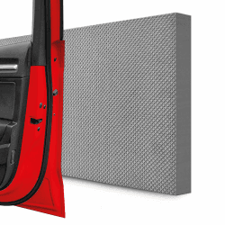 STRACKS® 4X Garagen Wandschutz je 40 x 20 x 2cm Extra Dicker Türschutz – Für Ihr Auto und die Garagenwand – Selbstklebender Türkantenschutz – 4er Set Karomuster, grau grau 2cm