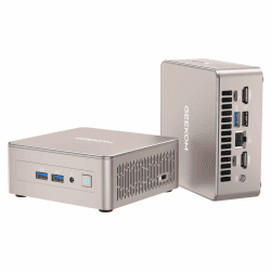GEEKOM NUC Mini PC A 5, AMD Ryzen 7 5825U (bis zu 4.5GHz) Desktop PC, Mini Computer, 32 GB DDR4 512GB SSD mit Windows 11 Pro, WiFi 6, HDMI, BT 5.2 PC für Spiele und Büro A5 R7-5800 32+512