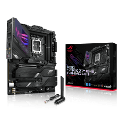 ASUS ROG Strix Z790-E Gaming WIFI Mainboard Sockel Intel LGA1700 (ATX, DDR5 Speicher, 5x M.2, PCIe 5.0, WiFi 6E, AI Overclocking, Aura Sync) E Z790