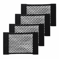 Kofferraum Netztasche, Kofferraum Netz mit Klettverschluss, Strapazierfähige Kofferraumnetz, Auto Aufbewahrungsnetz für Auto/SUV 40X25cm 4 Stück