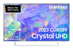 Samsung Crystal UHD CU8589 43 Zoll Fernseher (GU43CU8589UXZG, Deutsches Modell), Dynamic Crystal Color, AirSlim Design, Crystal Prozessor 4K, Smart TV [2023] Modell 2023 43 Zoll