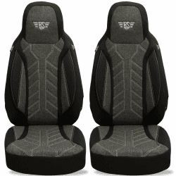 BREMER SITZBEZÜGE Wohnmobil Schonbezüge für FIAT Ducato Jumper Boxer PLKT204 PLKT204 - Schwarz/Anthrazit