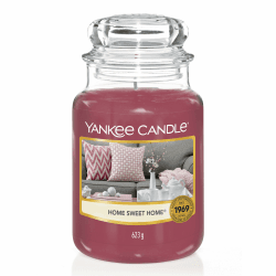Yankee Candle Duftkerze im Glas (groß) | Home Sweet Home | Brenndauer bis zu 150 Stunden
