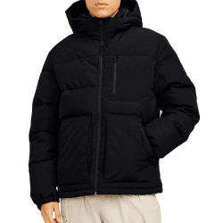 JACK & JONES Herren Jjeotto Puffer Jacket Sn Pufferjacke M Schwarz