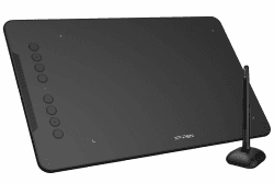 XP-PEN DECO01V2 Grafik-Tablet, Zeichnen, 10 x 6 Zoll, passiver Eingabestift, 8192 Stufen, Neigung und 8 Shortcuts, kompatibel mit Windows/Mac OS/ChromeBook/Android Deco01 V2