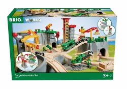 BRIO World 36010 Gebirgs-Frachten Set Deluxe - Eisenbahn-Spaß auf Mehreren Ebenen mit viel Zubehör und unendlichen Spielmöglichkeiten - Für Kinder ab 3 Jahren, tolles Single