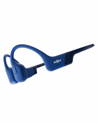 SHOKZ OpenRun Knochenschall Kopfhörer, Open-Ear Sport Bluetooth Kopfhörer mit Noise-Cancelling Mikrofon, IP67 wasserdichte kabellose Ohrhörer zum Laufen, 8 Std Spielzeit, USB-C, mit Sport-Stirnband Standard Blue Eclipse