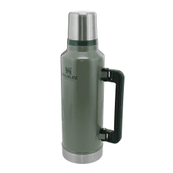 Stanley Classic Legendary Thermosflasche- Thermos Hält 15-48 Stunden Heiß oder Kalt - Edelstahl Thermoskanne - BPA-Frei - Spülmaschinenfest 1900 ml Hammertone Green