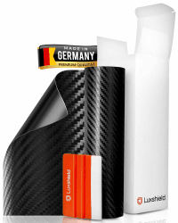 Luxshield Carbon Folie 26x200cm für Auto, Motorrad, Bike - selbstklebend, Meterware aus DE