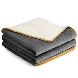 Lesure wasserdichte Hundedecke Grosse Hunde - 229x218cm waschbar Hundedecke Outdoor, XXL Fleece Sofaschutz Decke groß, Katzendecke flauschig für Couch, Grau XXXL (229x218cm) Grau