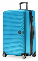 HAUPTSTADTKOFFER Mitte - Großer Hartschalenkoffer, TSA, 4 Rollen, Check-In Gepäck mit 8 cm Volumenerweiterung, 77cm, 130 Liter, Cyanblau Cyanblau 77 cm