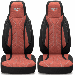 BREMER SITZBEZÜGE Wohnmobil Schonbezüge für FIAT Ducato Jumper Boxer PLKT202 PLKT202 - Schwarz/Rot
