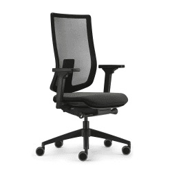 Sedus se:do Pro Light, Drehstuhl, Netzmembran Anthrazit, Schiebesitz, Armlehnen und Rückenlehne verstellbar, Höhenverstellbar 40-52cm, bis 130kg Belastbar, 23° Öffnungswinkel , Kunststoff Anthrazit Mit Armlehnen