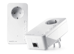 devolo Magic 1 LAN Starter Kit, LAN Powerline Adapter, bis zu 1.200 Mbit/s, 1x Gigabit LAN Anschluss, ideal für Homeoffice, dLAN 2.0, weiß nur LAN Starter Kit Single
