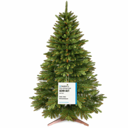 Premium Weihnachtsbaum künstlich 220cm -TESTSIEGER - Naturgetreu, dichte Zweige, Künstlicher Weihnachtsbaum mit Holzständer und Aufbewahrungstasche – Tannenbaum künstlich von Pure Living 220 cm