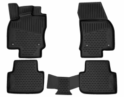Walser XTR Gummi Fussmatten Auto kompatibel mit VW Tiguan II (AD1, AX1) 2016-Heute, 100% passgenaue Auto Fußmatten, robuste Universal Fußmatte Auto, Gummimatten Auto, Auto Fussmatten Gummi 2016 - Heute, Tiguan II (AD1)
