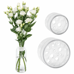 JINTANG 2 Pcs blumenstielhalter,Ikebana drehbarer blumenhalter,Spiral Ikebana stielhalter für Vasen,hanataba blumenhalter,DIY Bouquet Twister Blumengesteck Accessoire(Transparent)