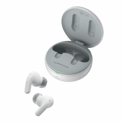 LG TONE Free DT90Q In-Ear Bluetooth Kopfhörer mit Dolby Atmos-Sound, MERIDIAN-Technologie, ANC (Active Noise Cancellation), UVnano & IPX4-Spritzwasserschutz - Weiß DT90Q Weiß