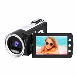 Heegomn Digitale Videokamera für YouTube Vlogging, 1080p Video Camcorder für Kinder/Kinder/Anfänger/Jugendliche 24MP