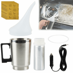 ZoneYan Scheinwerfer Aufbereitungs-Set, Scheinwerfer Reparatur-Set mit 50 ml Reparaturflüssigkeit, Headlight Repair Kit für Scheinwerfervergilbung, Oxidation, Dunst, Kratzer Zubehör