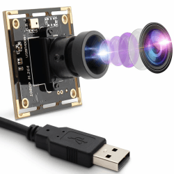 Svpro 1080P USB Kamera Modul mit Mikrofon, Ultra-Weitwinkel Low Lux Kamera Board Machine Vision Industriekamera für Windows Linux Mac Android Raspberry Pi