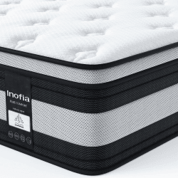 Inofia Matratze H3/H4 160×200 28cm 7-Zonen Federkernmatratze,KühlNest Taschenfederkernmatratze,Öko-Tex Zertifizierter Tonnentaschenfederkernmatratze-100 Nächte Probeschlafen