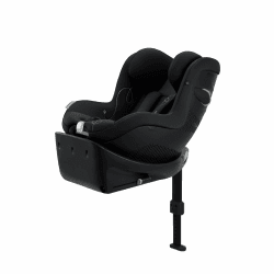 CYBEX Gold Kinder-Autositz Sirona Gi i-Size Comfort inkl. Base, Ab ca. 3 Monaten bis 4 Jahre (Ab Geburt mit Neugeboreneneinlage), Max. 20 kg, 61 - 105 cm (Ab 40 cm mit Neugeboreneneinlage), Moon Black Comfort Moon Black
