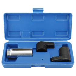 FreeTec 3tlg Lambdasonden Schlüssel Set, 22 mm Lambdasonden Nuss, 1/2" 3/8" Lambdasonden Werkzeug Lambdasonde Nüsse für Demontage Lambdasonde Auto