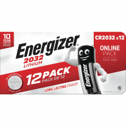 Energizer Batterien Knopfzellen CR2032, Lithium, ideal für Uhren, Smart Home Geräte, Autoschlüssel, 12 Stück Amazon Exklusiv 12 pack 2032