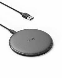 Anker 313 Kabelloses Ladepad Pad, Qi-Zertifiziert 10W Max für iPhone 16/15/15 Pro/15 Pro Max/14/13/12/11, SE 2020, AirPods (Ohne Netzteil, Nicht kompatibel mit MagSafe Magnetischer Ladefunktion) Schwarz