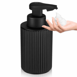 Phneems Seifenspender Automatisch Elektrische Seifenspender Sensor Mit Sensor Seifenspender Automatischer Schaum Soap Dispenser Automatic No Touch Schaumspender FüR Bad,KüChe,BüRo USB Schwarz Schaumtyp/Schwarz