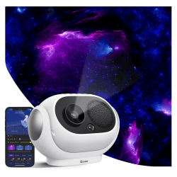Govee Sternenhimmel Projektor, 8 Austauschbaren Scheiben, 38 Szenemodi, Bluetooth-Lautsprecher und 37 weiße Geräusche, LED Projektor mit Alexa/Google Assistant für Schlafzimmer, Decke
